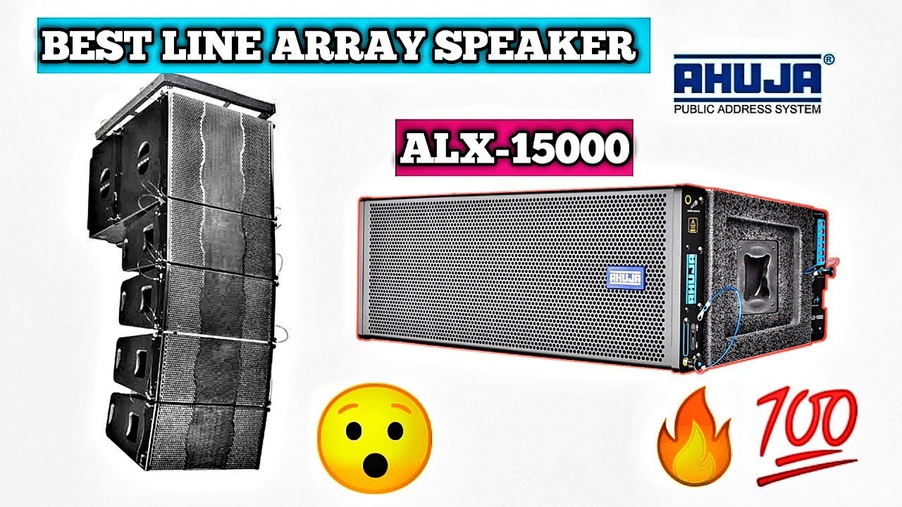 Ahuja ALX-15000 Line Array | Full Details, Price & Amp Recommendations | Best for DJ & Live Sound