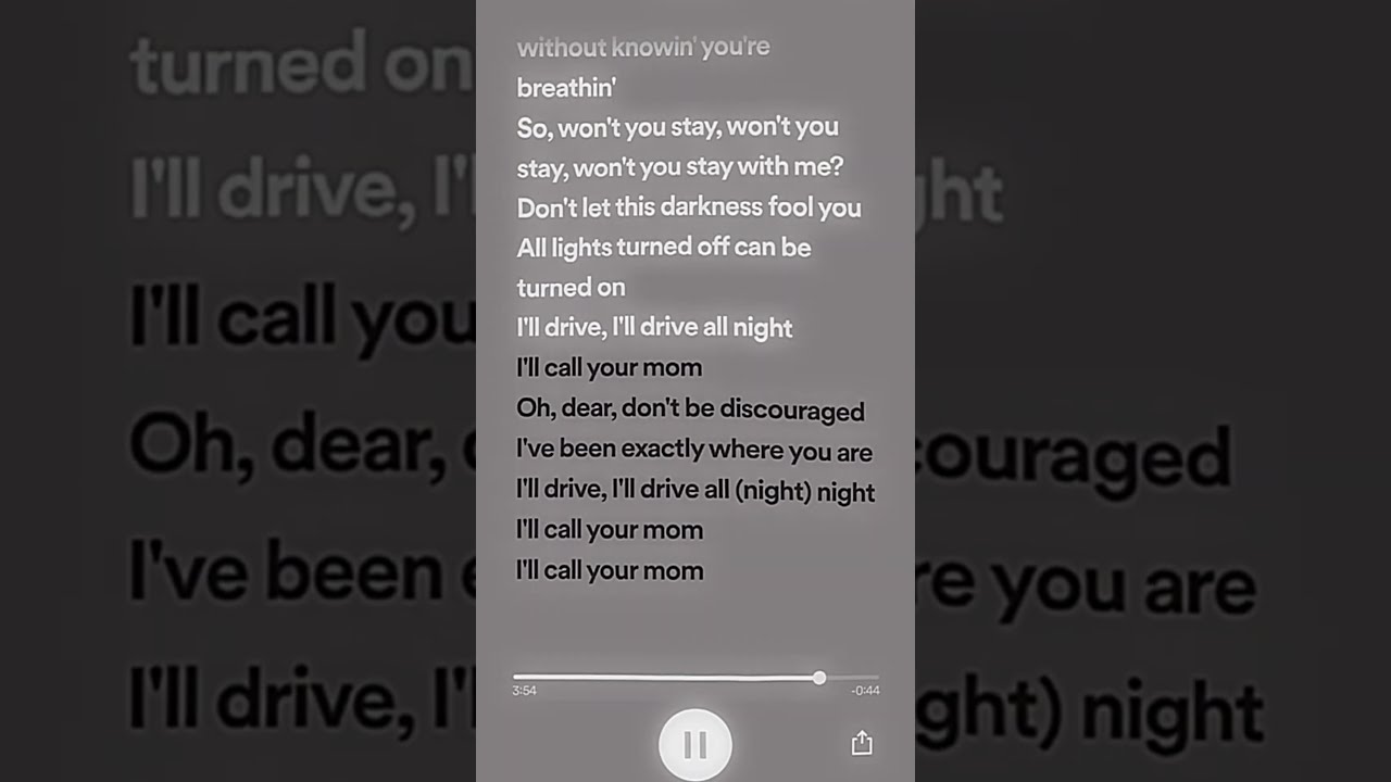 Call Your Mom Don T Wanna Drive Another Mile Wonderin If Ur Bre Noah Kahan Sped Up Serein 