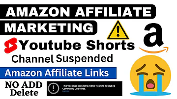 Amazon Affiliate links Add on Youtube ⚠️ Youtube Shorts Channel Delete