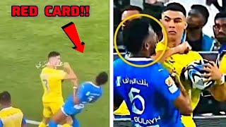 Cristiano Ronaldo Elbow Fight & Red Card Vs Al-Hilal