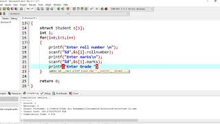 Structure 01.2. Find topper student using Structure