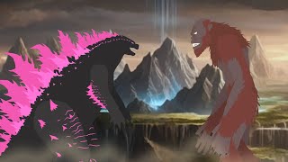 Godzilla Evolved vs Scar King Animation Fight Godzilla X Kong The New Empire