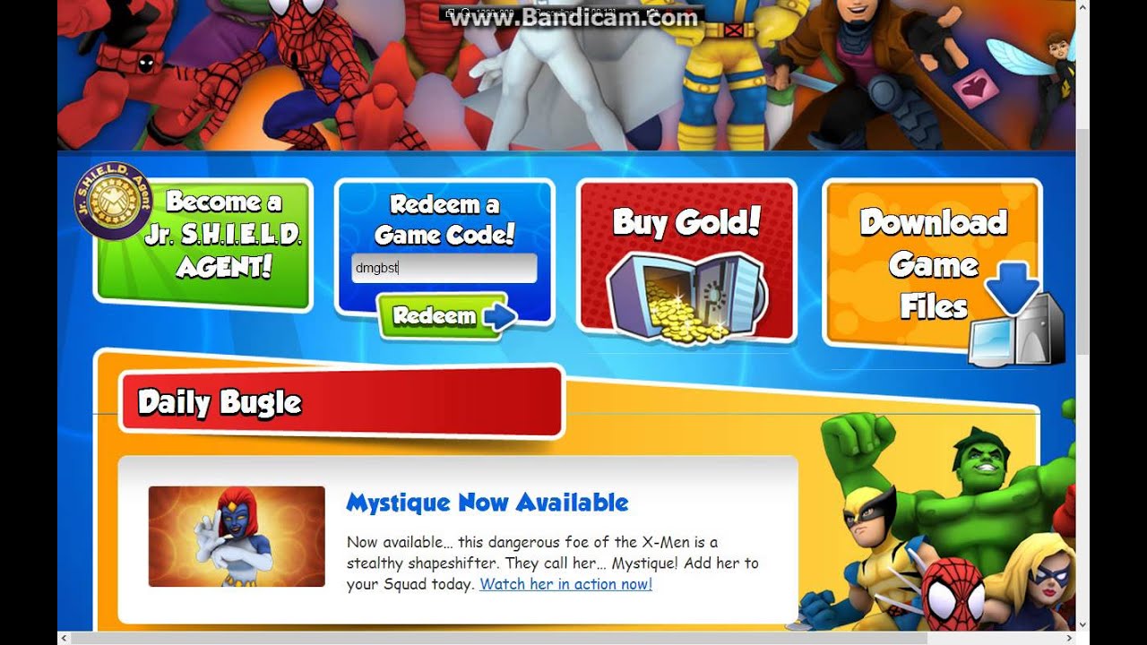Marvel Super Hero Squad Online - August 2013 Code (Cyclops's Badge)