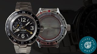 Swapping the watch case Vostok Amphibia "Neptune" 96071A
