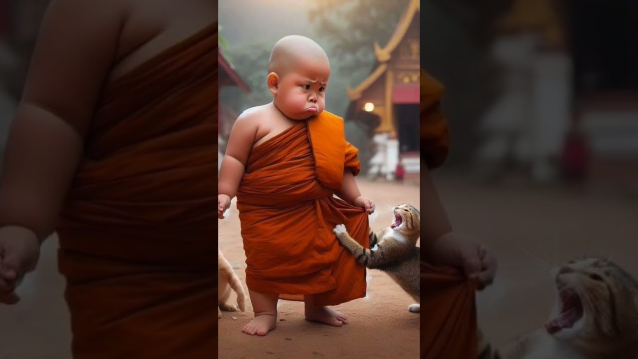 So Funny Little monk video Cute baby 