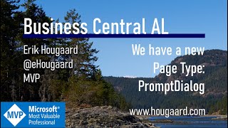 We have a new Page Type: PromptDialog in AL and Business Central