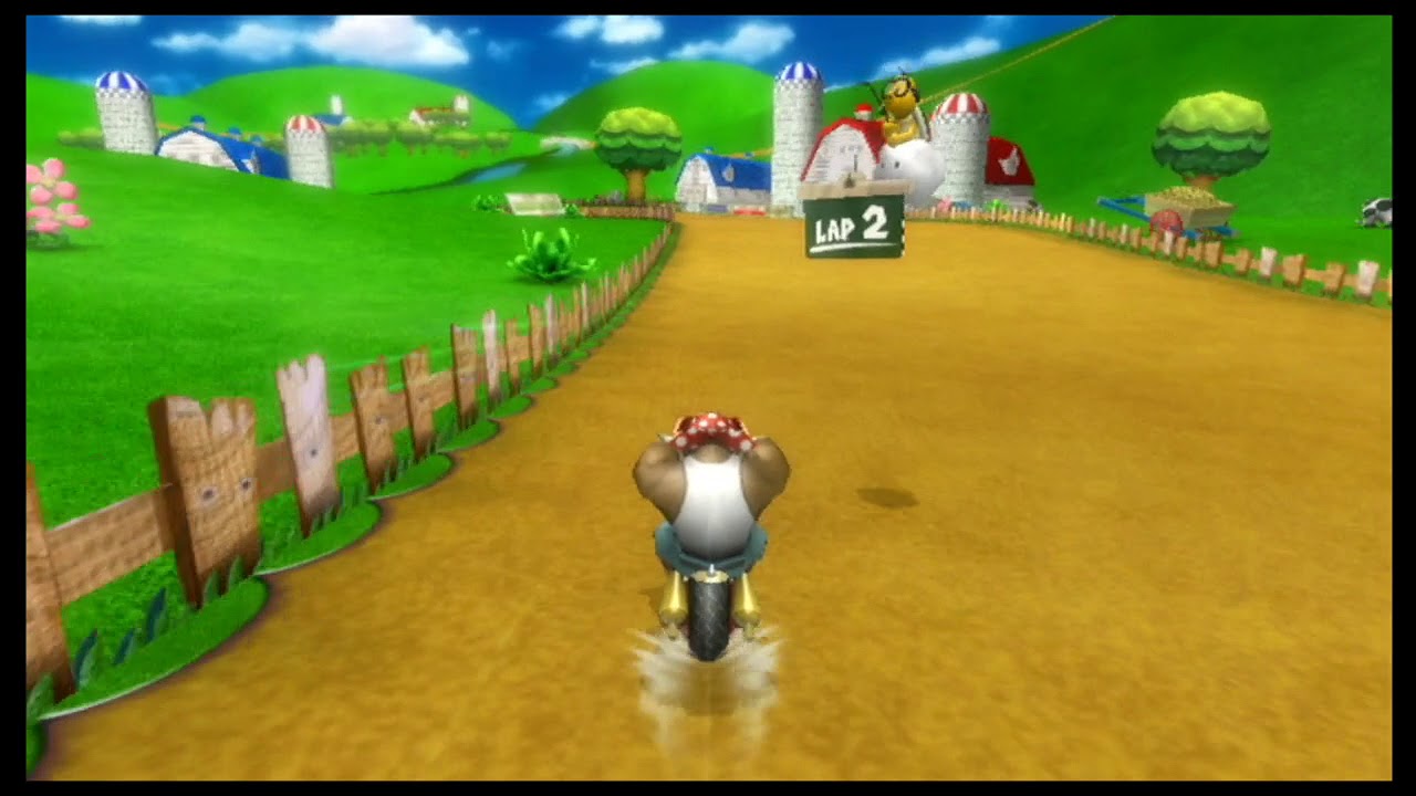 [MKW] Moo Moo Meadows - 1:15.883 (6th Worldwide) - Awful lap 2.
