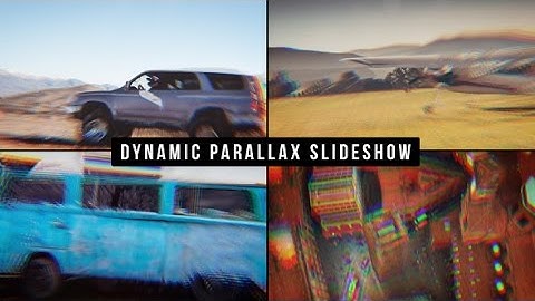 Dynamic Parallax Slideshow | After Effects Template | Video Displays