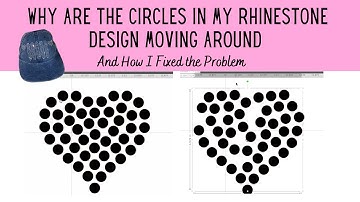 Circles Moving When You Make Rhinestone Templates??? Here is the fix!