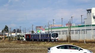 仙石東北ラインHB-E210系甲種輸送とキハ100系の離合シーン@宮城県岩沼市