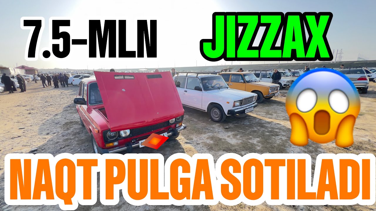 7.5-MLNGA JUGULI NAQTGA SOTILADI JIZZAX MASHINA BOZORI 06.07. VOLGA NARXLARI BOZORDA NARX PASAYDI