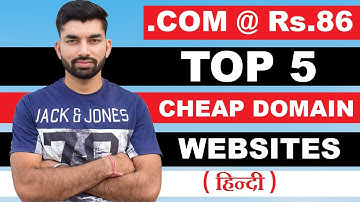 Top 5 websites to get Domain Names for Just Rs.86 | Get .in Domain Name for $1 [2022]
