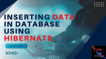 How to Insert Data into Database using Hibernate Technology.