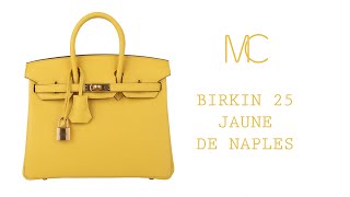 Jaune de Naples Navillo Birkin 25 Gold Hardware, 2019, Handbags &  Accessories, 2023