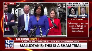 Malliotakis Speaks Outside Sham Trump Trial in New York City