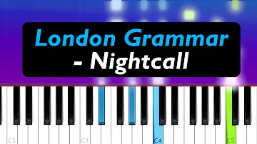 London Grammar - Nightcall (Piano Tutorial)