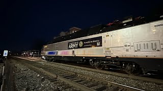 [4K/HDR]: NJT train 1271 at Rutherford with ALP-45DP 4501 (2/26/24)