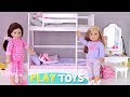 Baby Doll Bunk Bed Room and Bathroom Toys Play! 🎀