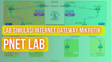 11. PNETLab Tutorial - Simulasi Internet Gateway Mikrotik