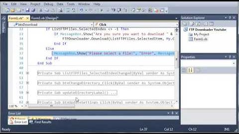 Visual Basic Tutorial   185   FTP Downloader Part 8 Deleting Files ‏