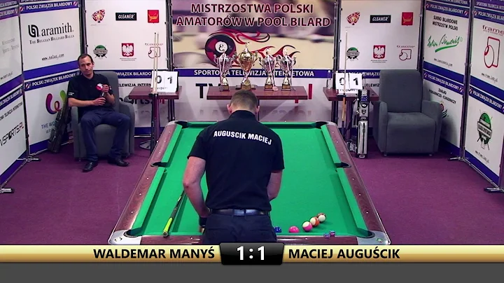 Mistrzostwa Polski Amatorów w Bilard-Łódź 2016 Manyś vs Auguścik - FINAŁ