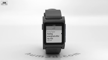 Pebble 2 Black 3D model by 3DModels.org