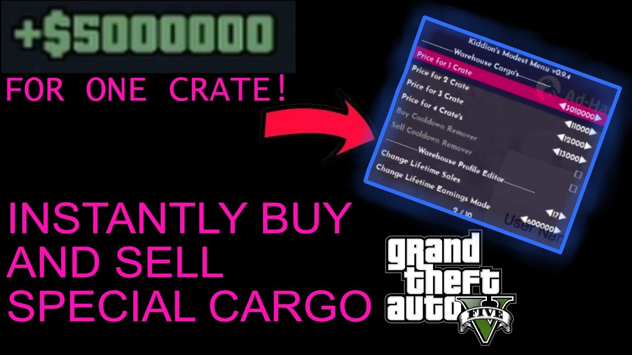 Instant Buysell Special Cargo Gta 5 Online 5 Million For One Crate
