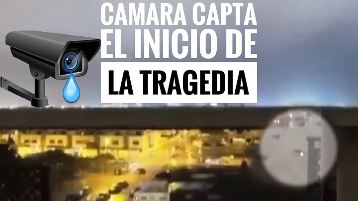 ASI SE INUNDO ALFAFAR. Camara de seguridad capta el inicio de la tragedia