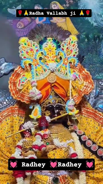 Adharam Madhuram.. Radha Vallabh ji Aarti shringar Darshan 🌹🙏#radhakrishna #yt @StarArruStatus
