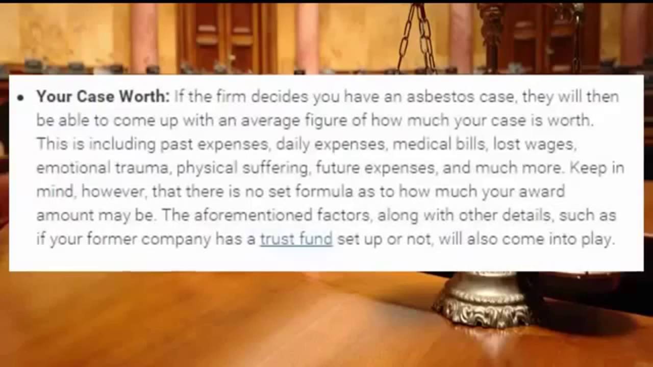 Mesothelioma law firm movies