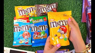 ASMR M&M’s chocolate + M&M’s salted caramel unboxing | sweet treat unpacking