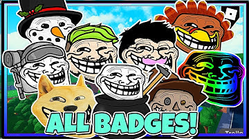 HOW TO GET ALL 153 BADGES in Find The Trollfaces! BETA | ROBLOX