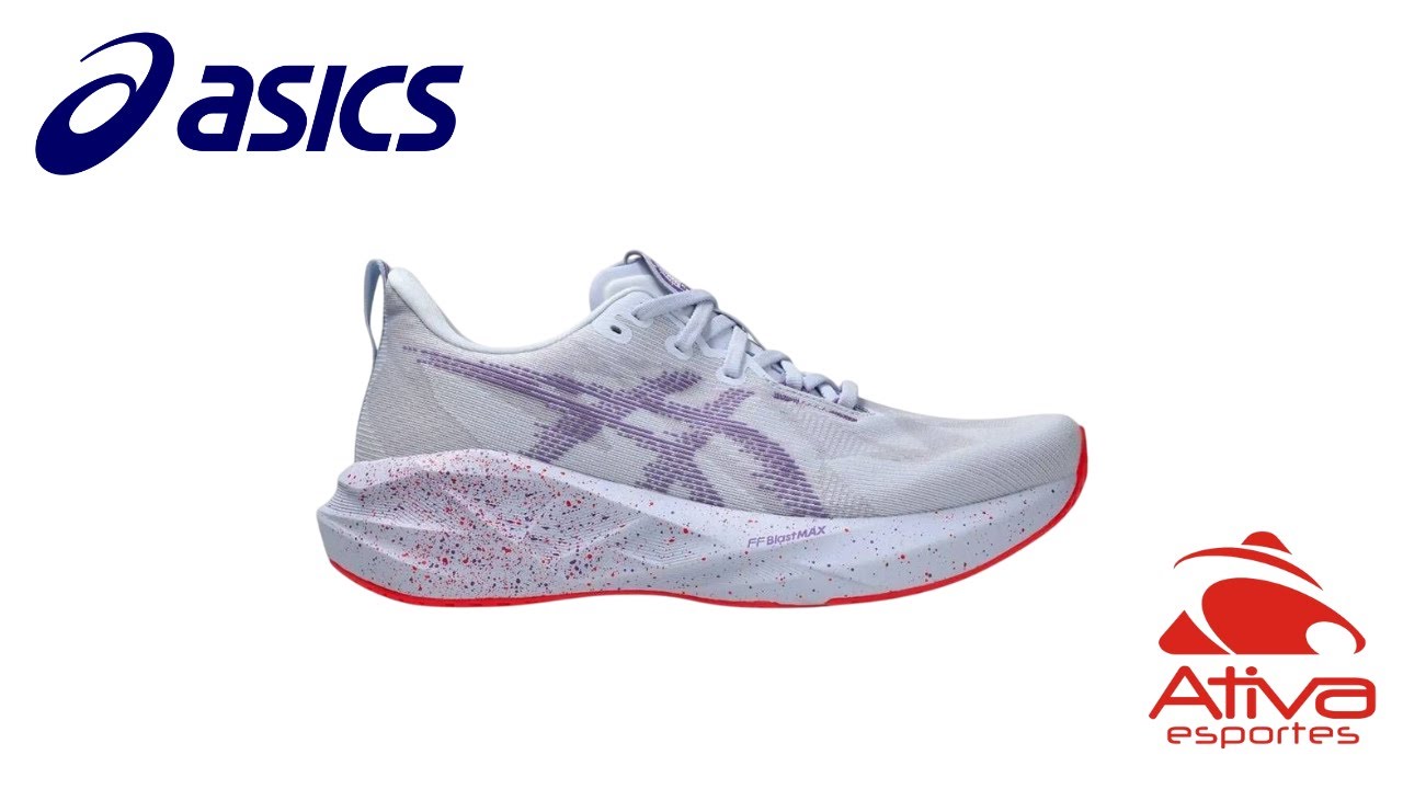 Tênis Asics Novablast 5 Tokyo Masculino 1011C139-500 Lilás/R