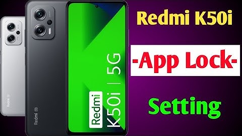 redmi k50i app lock /how to app lock in redmi k50i /redmi k50i me app lock kaise kare /redmi K50i