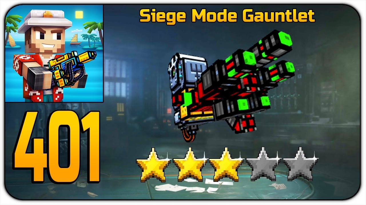 Pixel Gun 3D - Siege Mode Gauntlet (Gameplay Walkthrough Part 401)