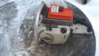 Stihl 041AV Chainsaw Test Run