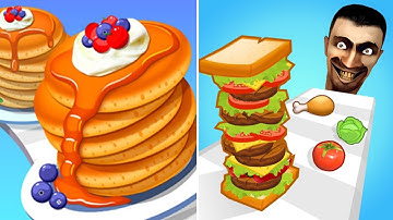 Pancake Run VS Sandwich Runner | best gameplay walkthrough - Android IOS