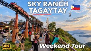 SKY RANCH TAGAYTAY Full Weekend Tour 🇵🇭 | Top Theme Park in the South + Amazing Taal Views | 4K