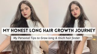 My * HONEST* Long Hair Growth Journey | How I grow my Hair Long & Thick Faster Naturally.