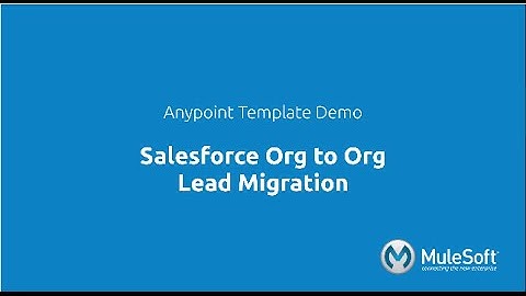 Salesforce Org to Org - Lead Migration