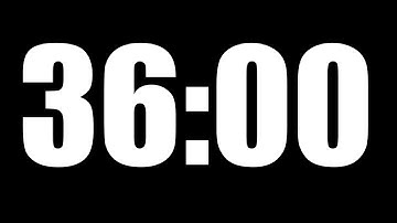 36 Minute Timer ⏱️ Countdown with Alarm