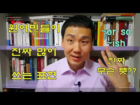   원어민들이 쓰는 Or So 와 Ish 는 정확하게 무슨 뜻 영어공부 영어회화 영어뇌