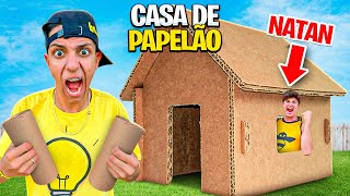 FIZ A MAIOR CASA DE PAPELÃO