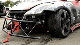 Formula Drift Carl Rydquist Goes Into Wall At Evergreen Speedway