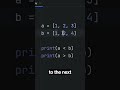 Comparing Lists In Python #coding #programming #codingtips #codingconcepts #programmingconcepts