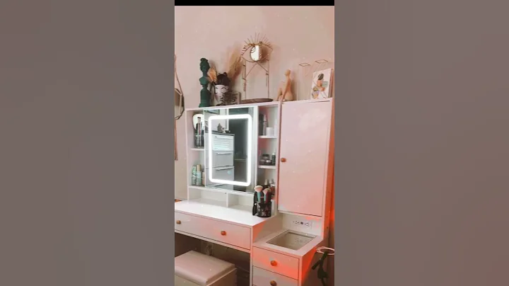 My makeup vanity is my daily magic portal, and this mirror is the star! ✨💄#vabches #vabchesreview