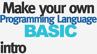 Make your own Programming Language - YouTube