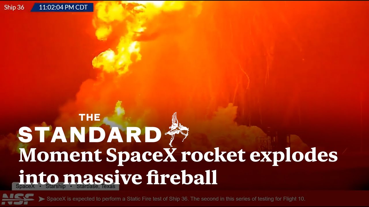 Explodus Moment SpaceX rocket explodes into massive fireball - YouTube