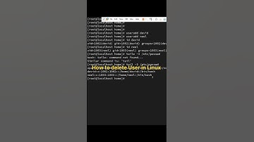 How to Delete user in Linux | Userdel command #shorts #shortsfeed
