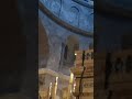Catholic Prayer at the Holy Sepulchre during lockdown. Jerusalem 2020.